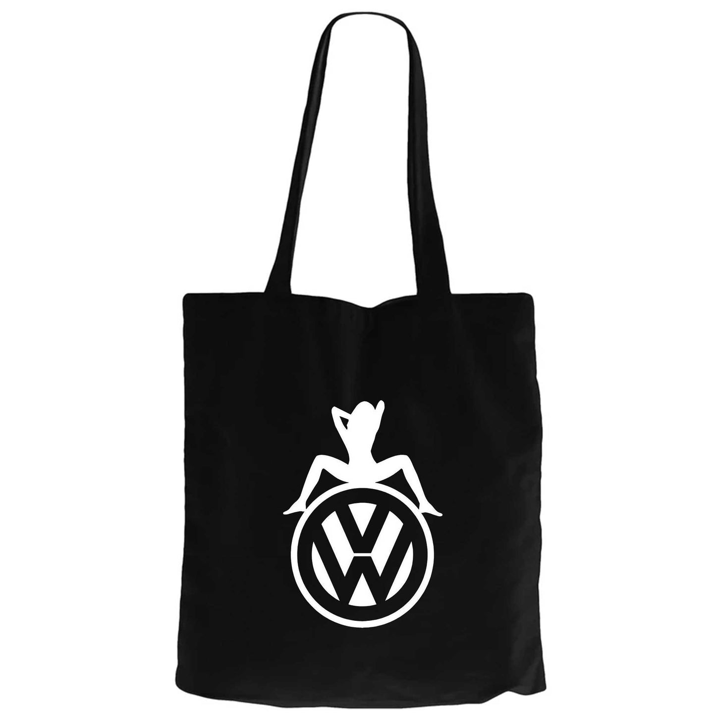 Volkswagen Woman Siyah Fermuarlı Bez Çanta Gabardin