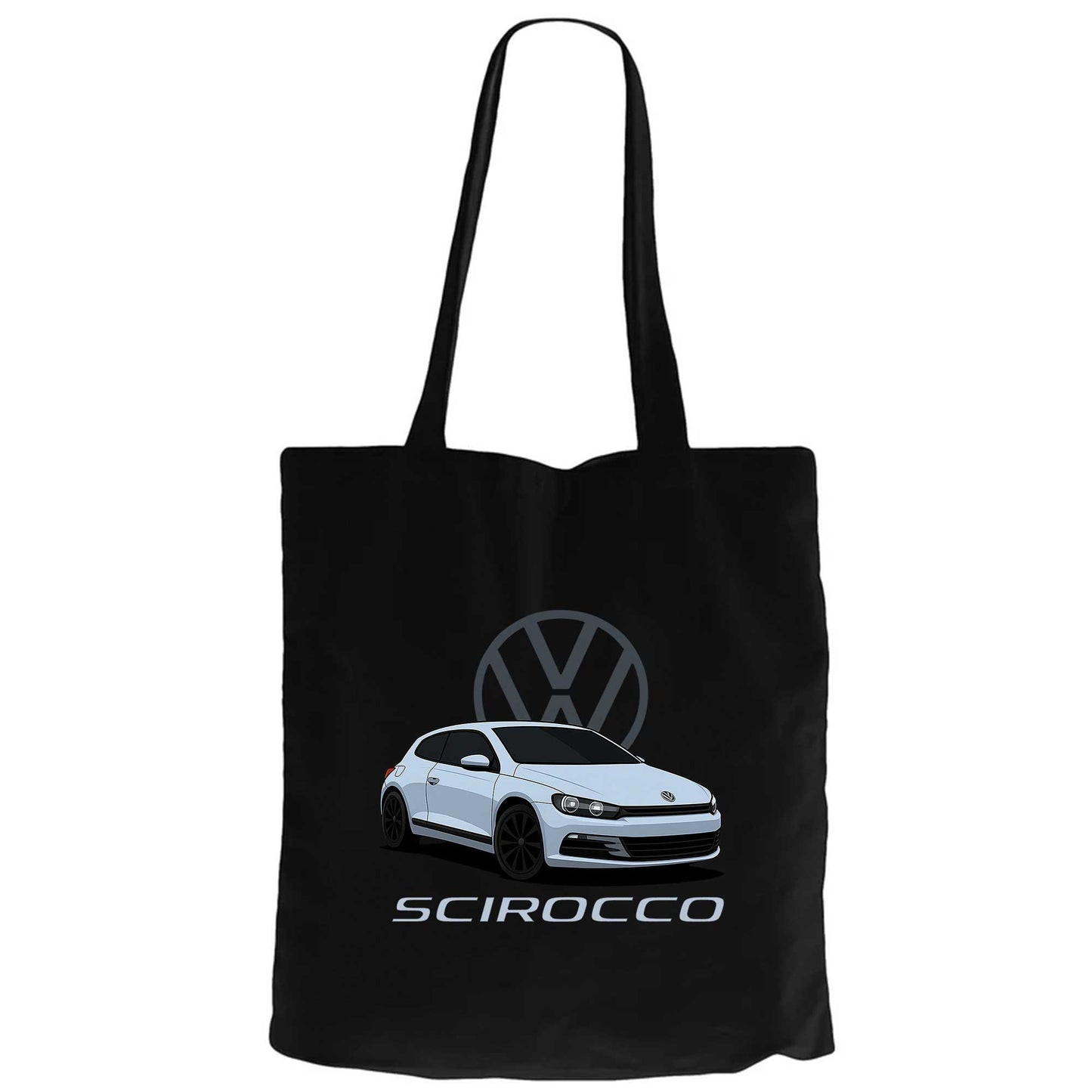 Volkswagen Scirocco Siyah Fermuarlı Bez Çanta Gabardin