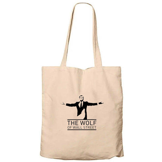 The Wolf Krem Fermuarlı Bez Çanta Gabardin