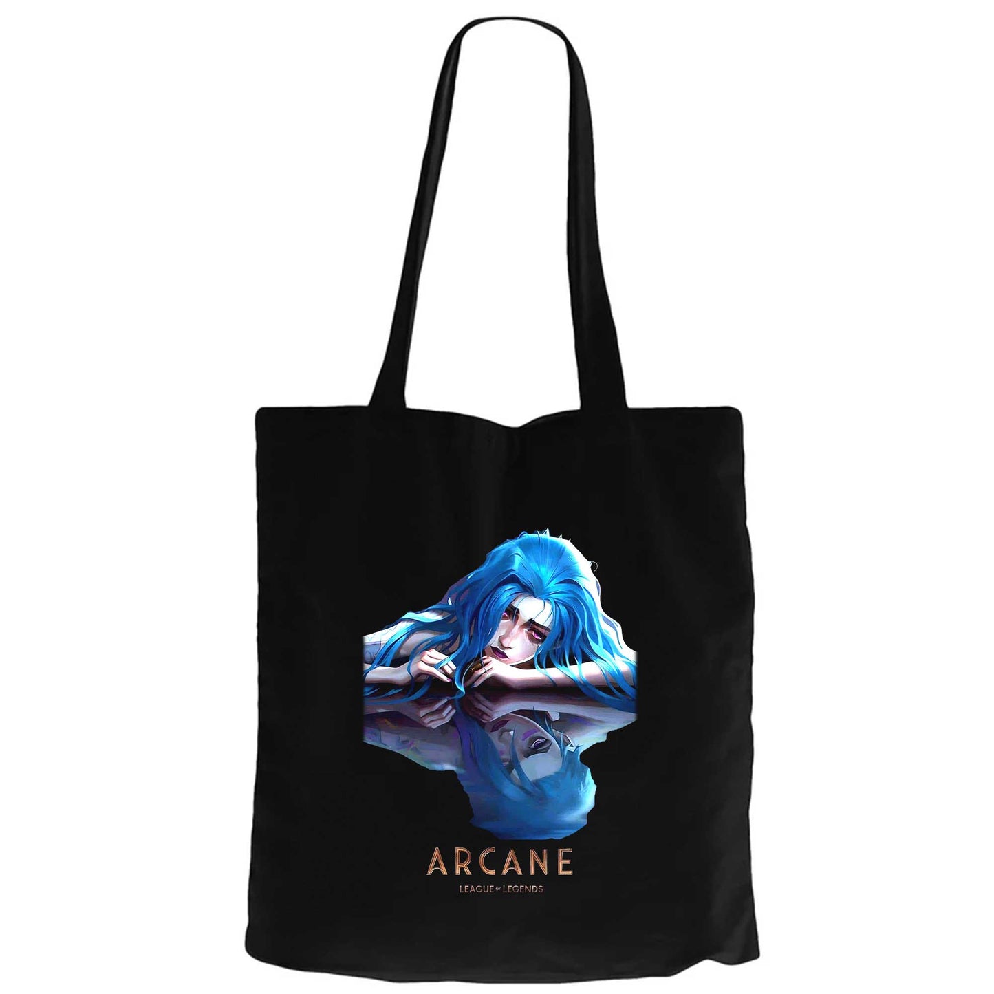 Arcane Jinx Siyah Fermuarlı Bez Çanta Gabardin