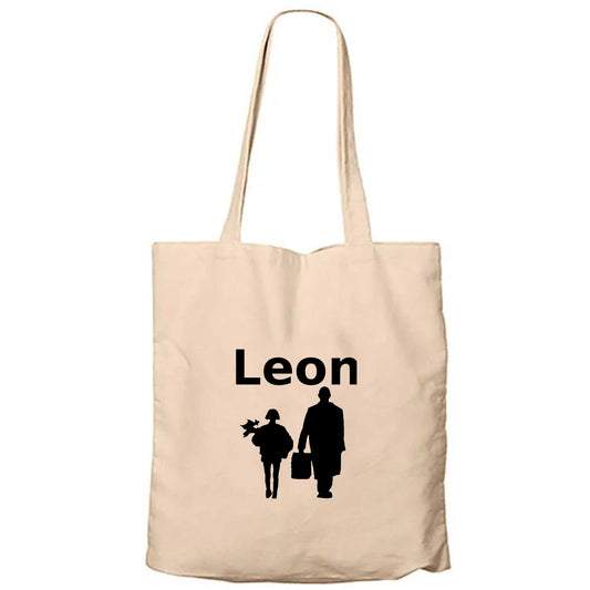 Leon The Professional Krem Fermuarlı Bez Çanta Gabardin