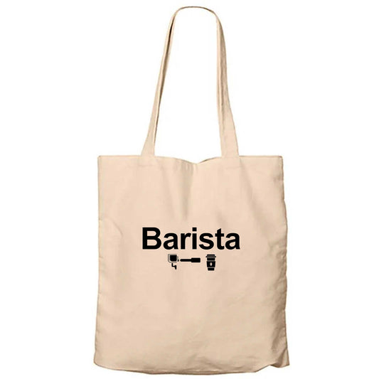 Barista Krem Fermuarlı Bez Çanta Gabardin