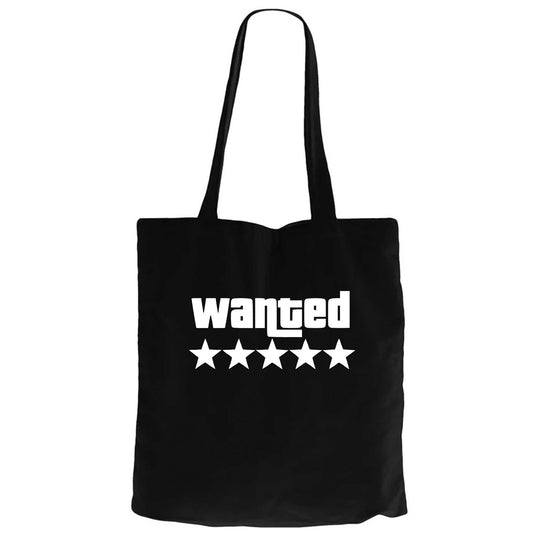 Wanted White Siyah Fermuarlı Bez Çanta Gabardin