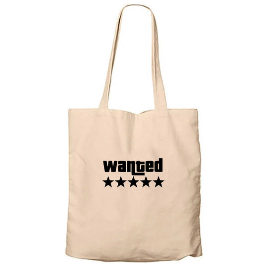 Wanted Krem Fermuarlı Bez Çanta Gabardin