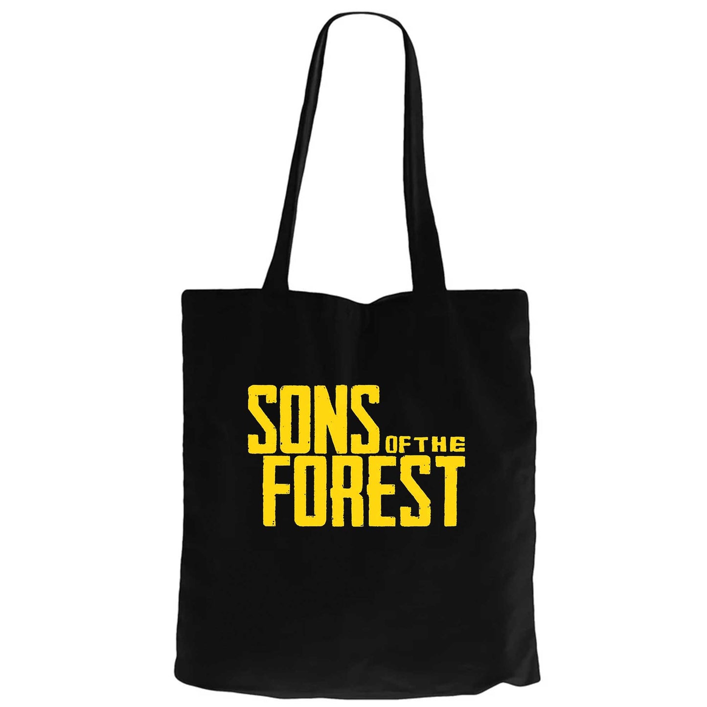 Sons Of The Forest Siyah Fermuarlı Bez Çanta Gabardin