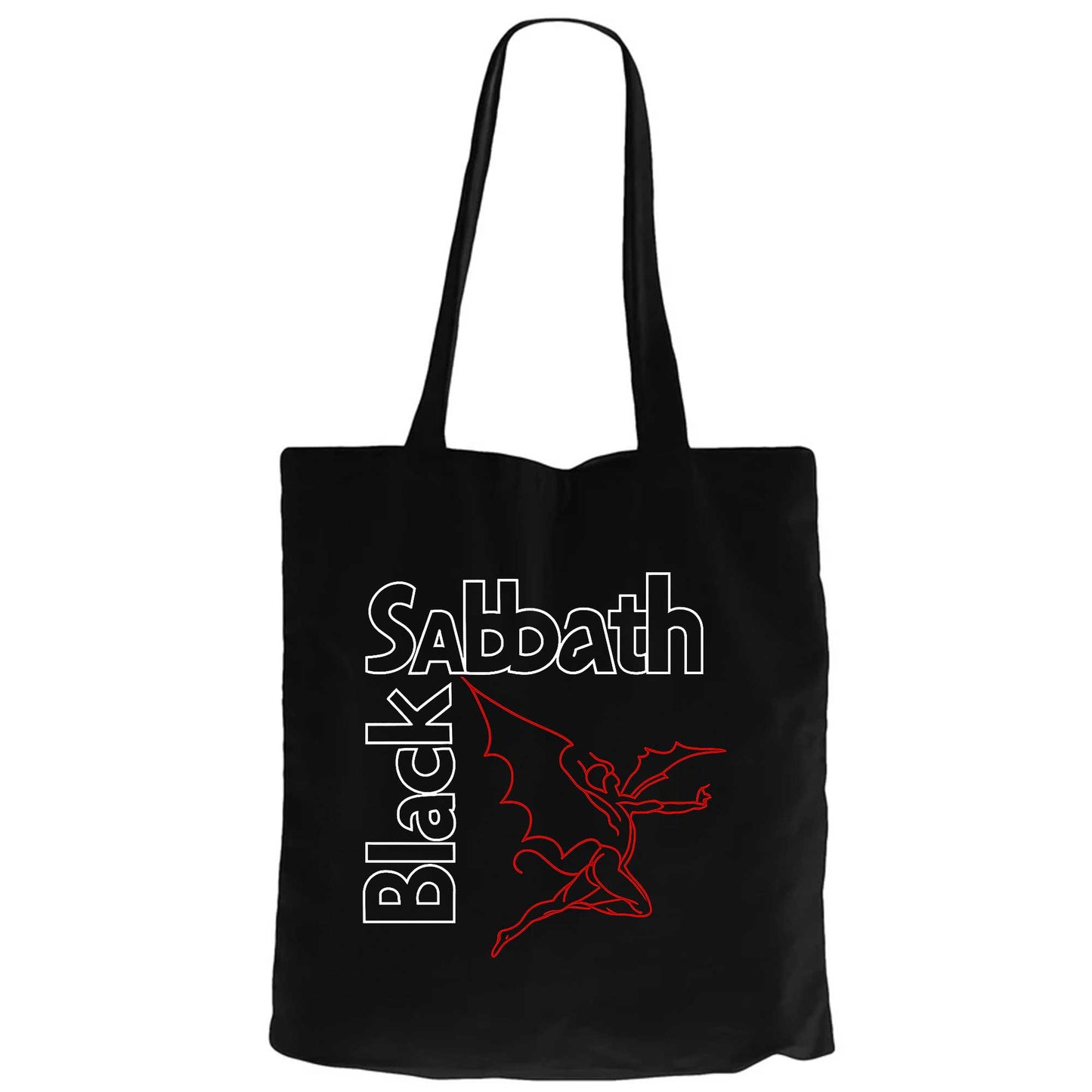 Black Sabbath Grim Reaper Siyah Fermuarlı Bez Çanta Gabardin