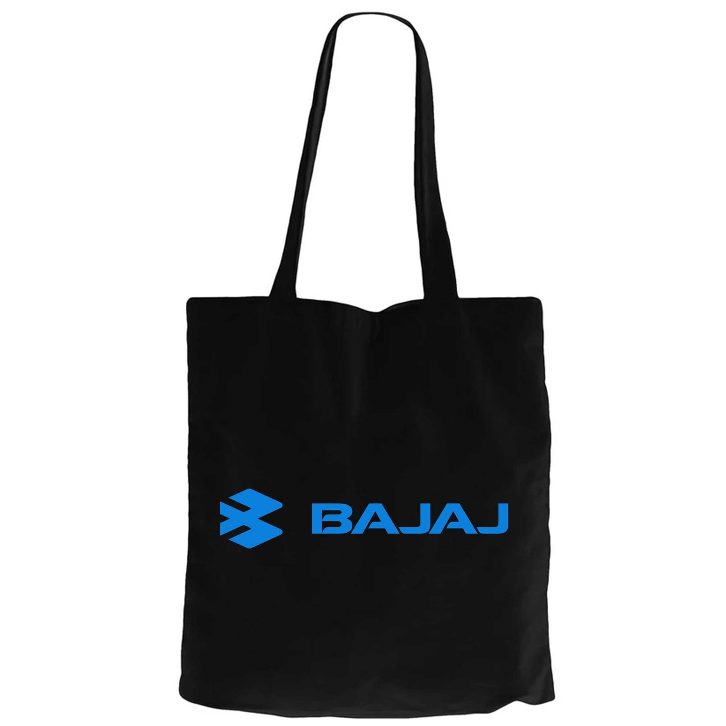Bajaj Logo 2Siyah Fermuarlı Bez Çanta Gabardin