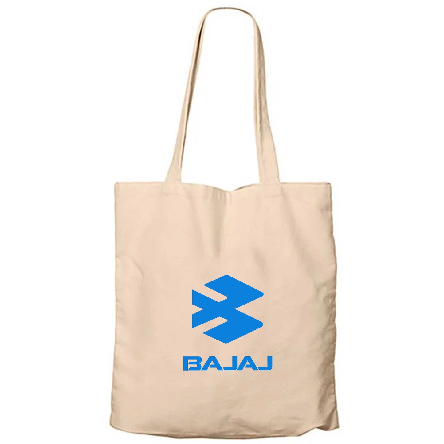 Bajaj Logo 1 Krem Fermuarlı Bez Çanta Gabardin