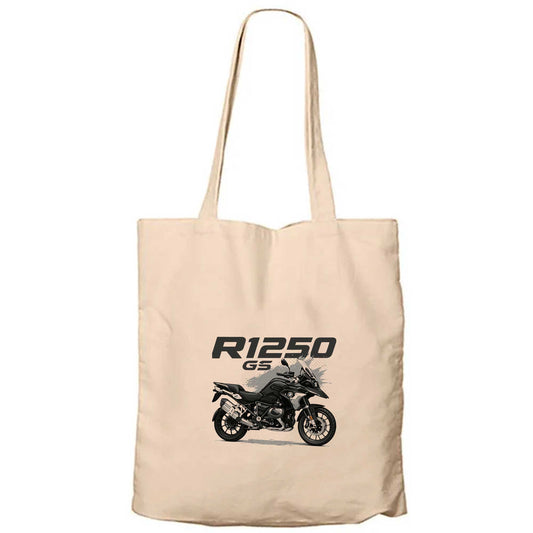 Bmw R1250 GS Krem Fermuarlı Bez Çanta Gabardin