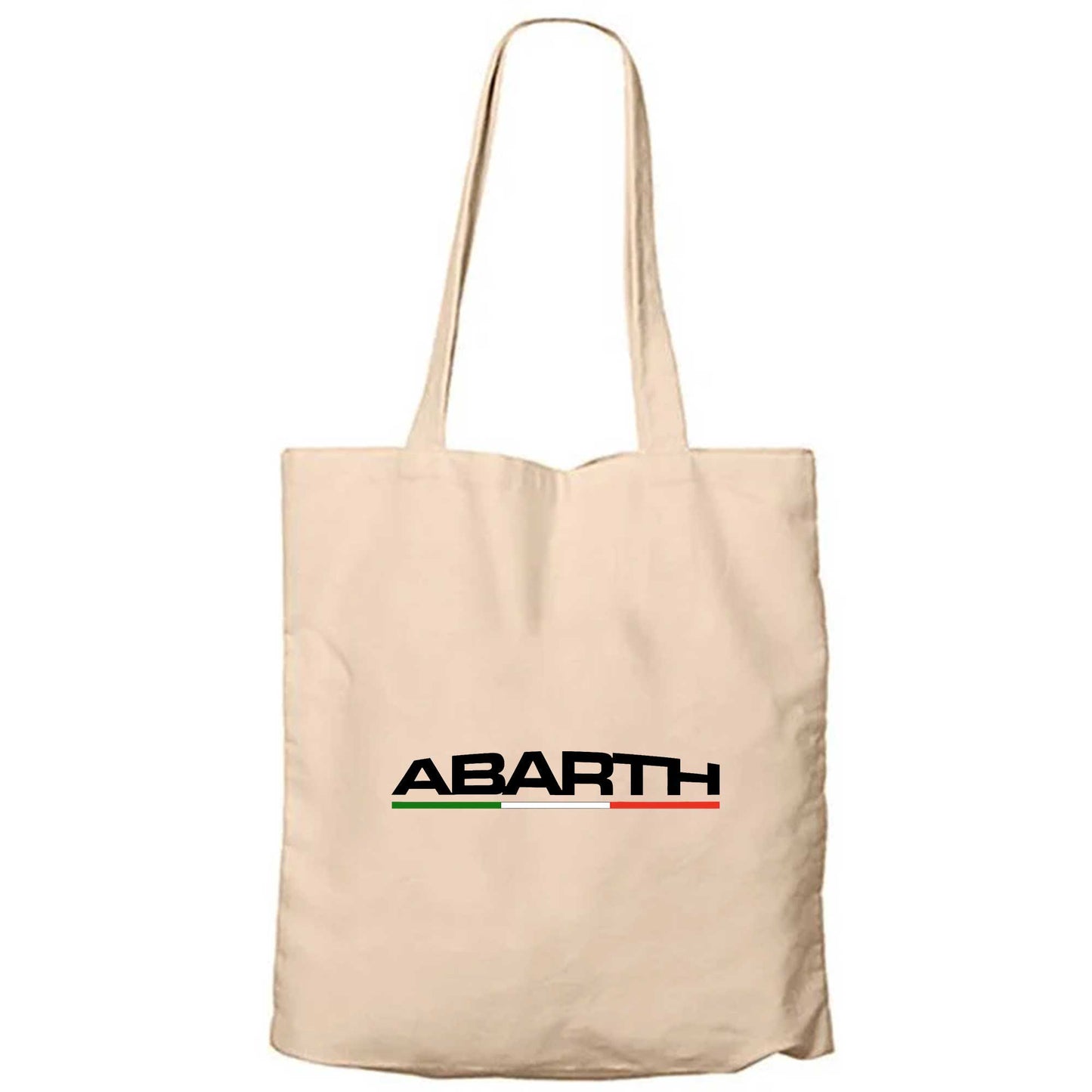 Abarth Text İtalya Krem Fermuarlı Bez Çanta Gabardin