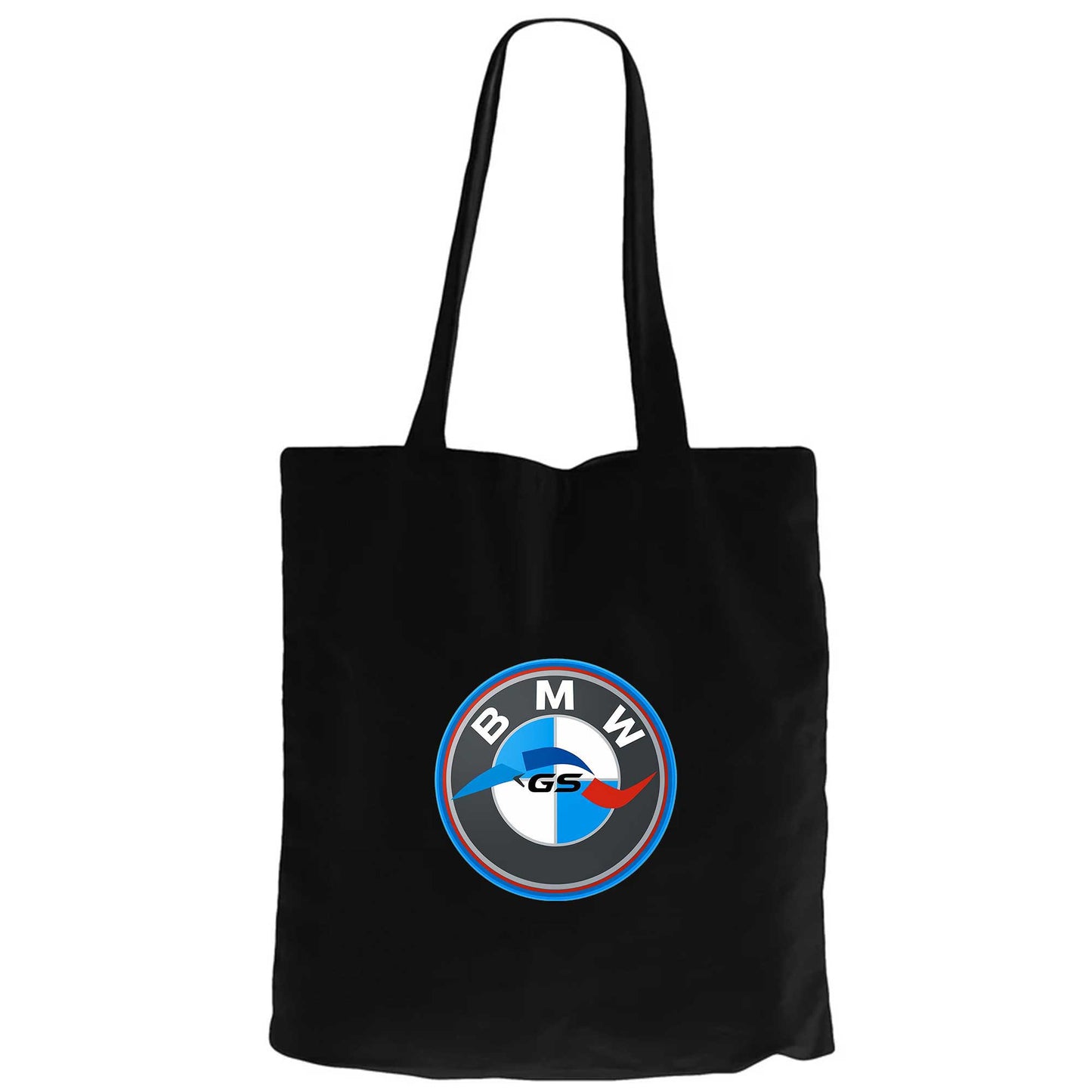 Bmw GS LogoSiyah Fermuarlı Bez Çanta Gabardin