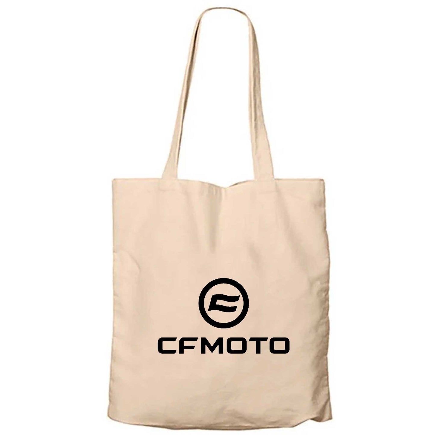 CFMOTO Logo Krem Fermuarlı Bez Çanta Gabardin