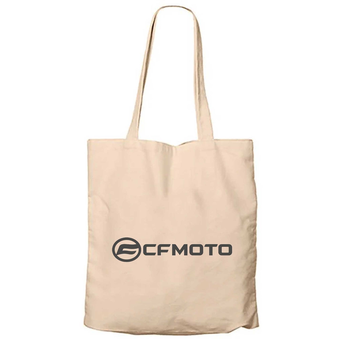 CFMOTO Yazı Krem Fermuarlı Bez Çanta Gabardin