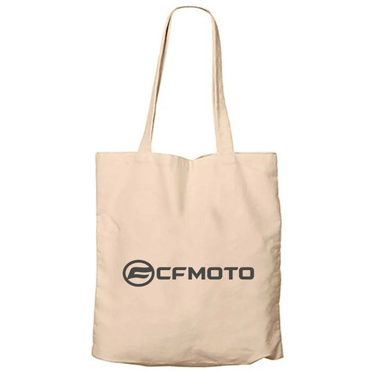 CFMOTO YazıKrem Fermuarlı Bez Çanta Gabardin