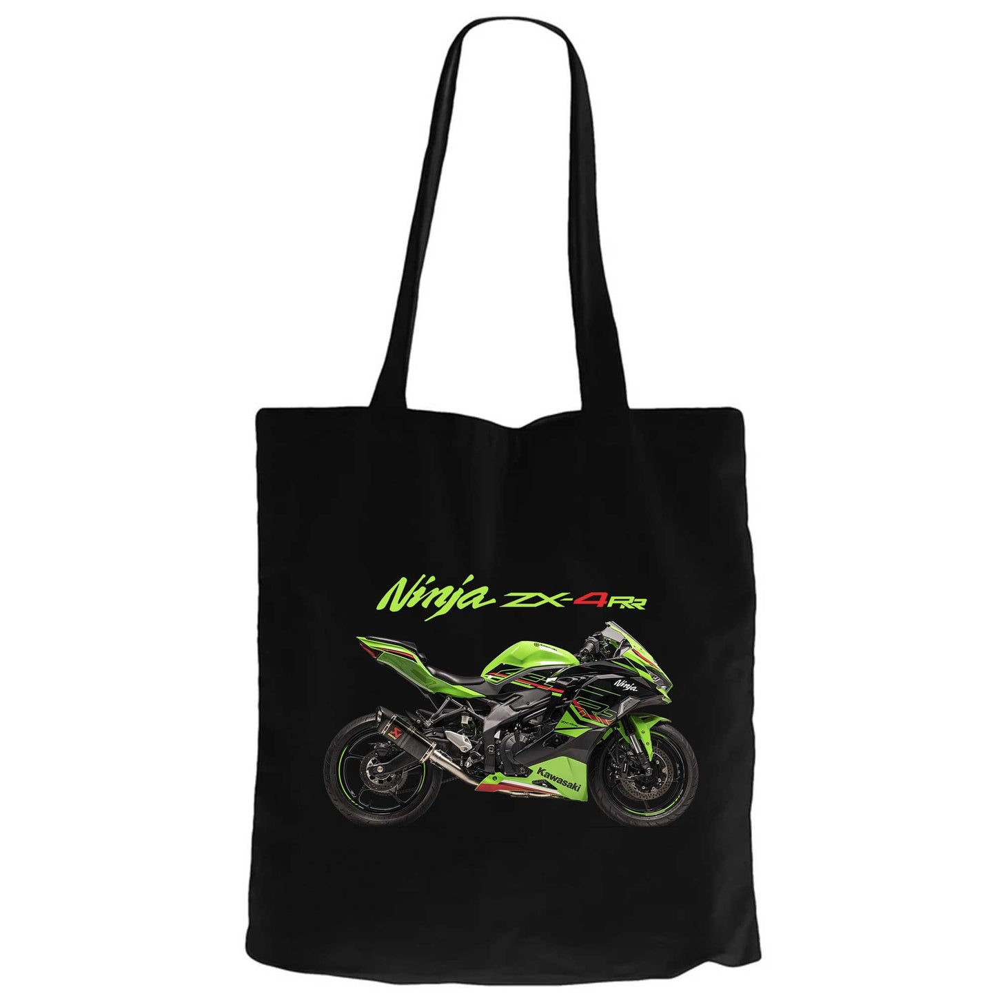 Kawasaki Ninja ZX4RRSiyah Fermuarlı Bez Çanta Gabardin