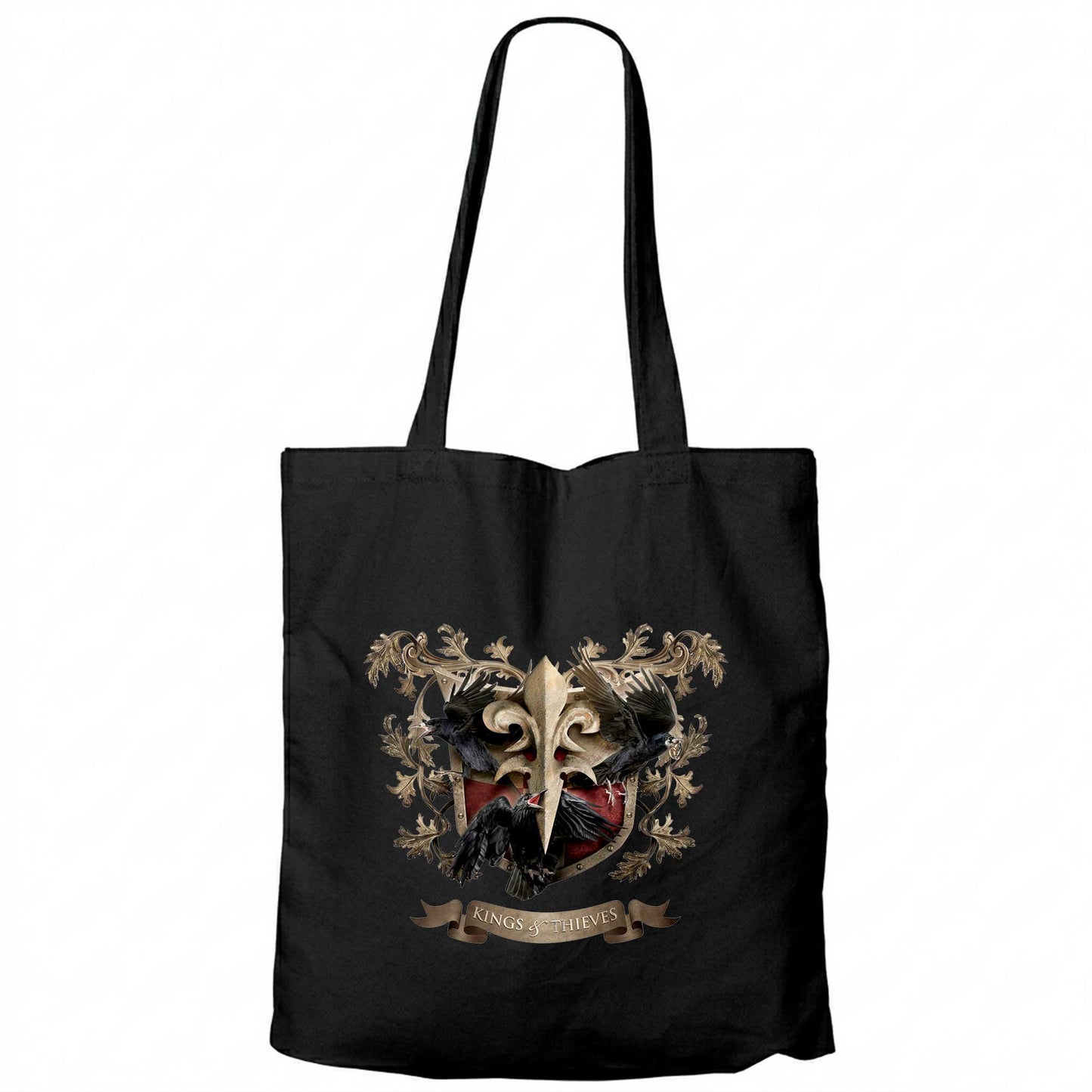 Geoff Tate Kings & Thieves Siyah Fermuarlı Bez Çanta Gabardin
