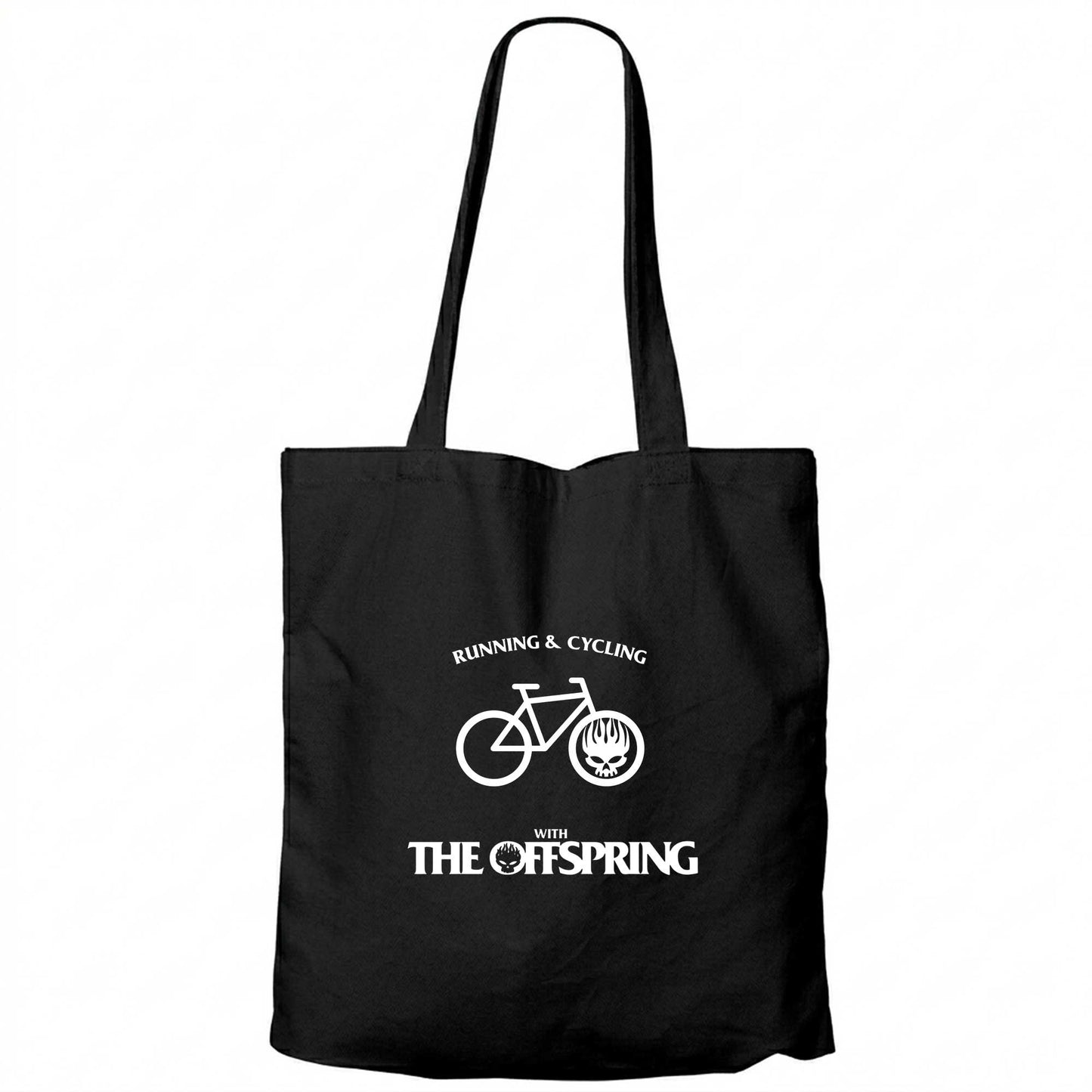 The Offspring Running & Cycling Siyah Fermuarlı Bez Çanta Gabardin