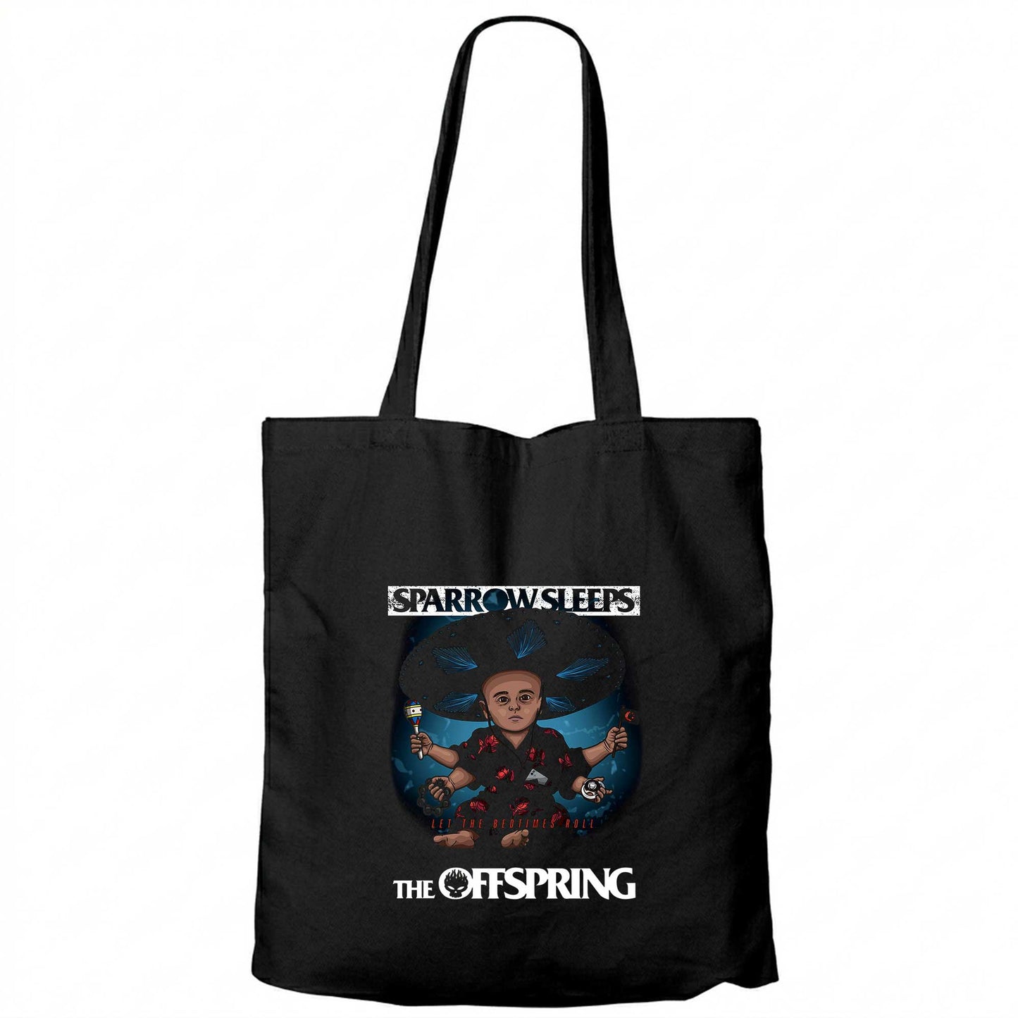 The Offspring Let The Bedtimes Roll Siyah Fermuarlı Bez Çanta Gabardin
