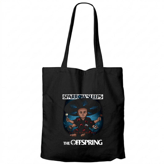 The Offspring Let The Bedtimes Roll Siyah Fermuarlı Bez Çanta Gabardin