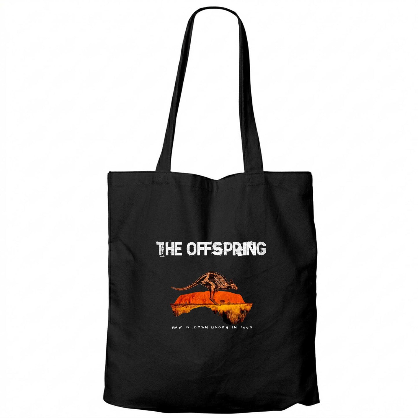 The Offspring Raw & Down Siyah Fermuarlı Bez Çanta Gabardin
