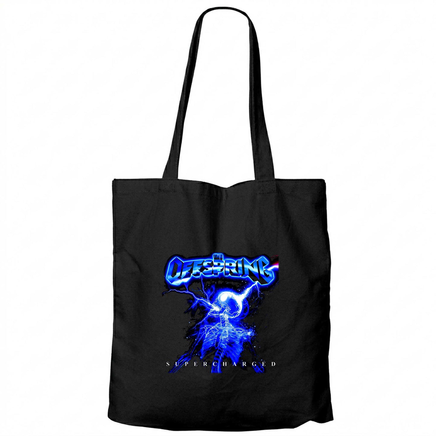 The Offspring Supercharged Siyah Fermuarlı Bez Çanta Gabardin