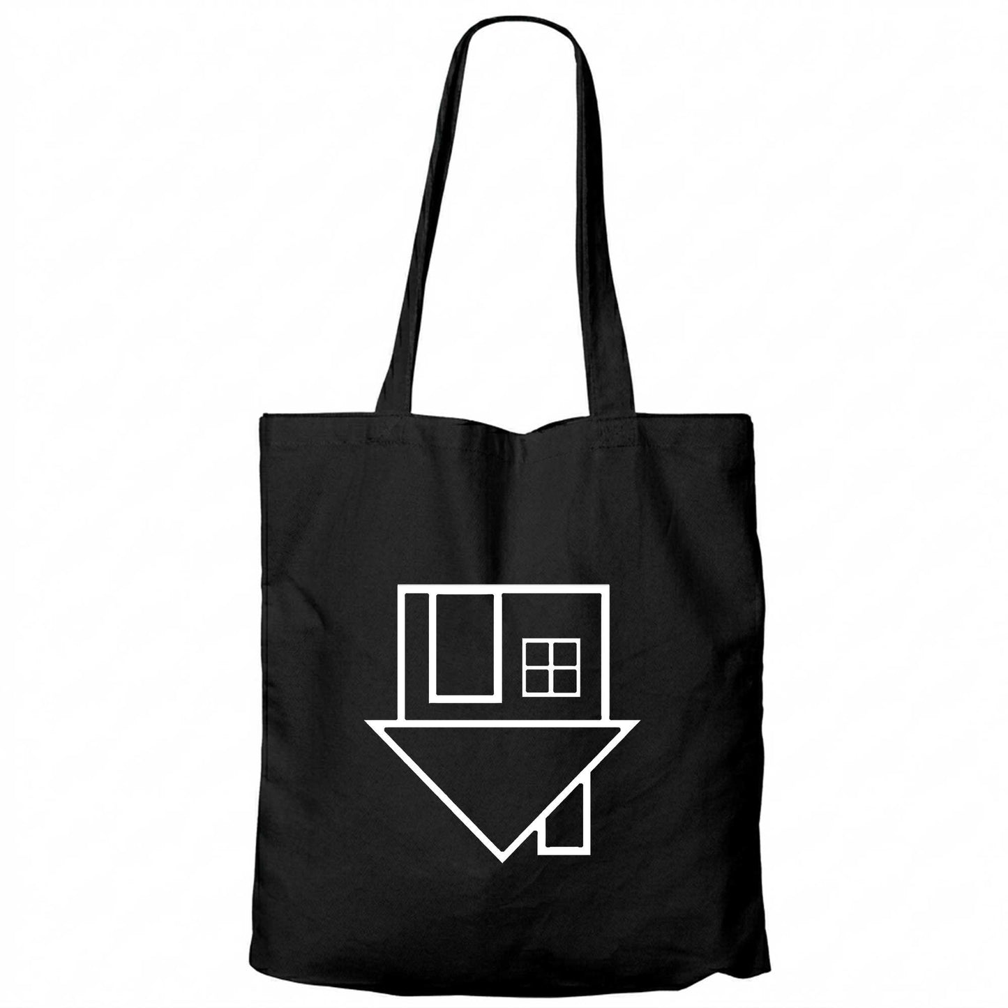 The Neighbourhood Black Logo Siyah Fermuarlı Bez Çanta Gabardin