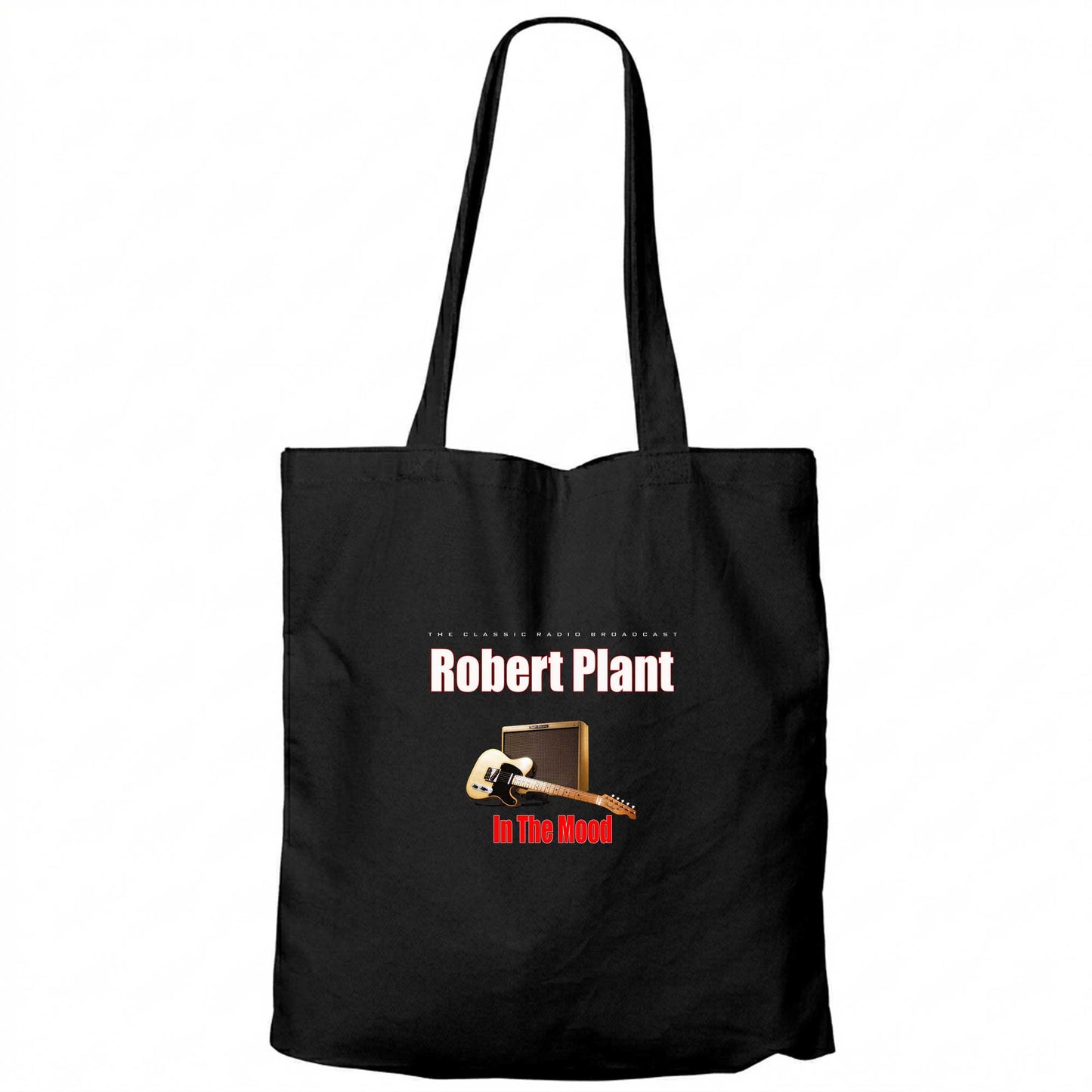 Robert Plant The Classic Radio Broadcast Siyah Fermuarlı Bez Çanta Gabardin