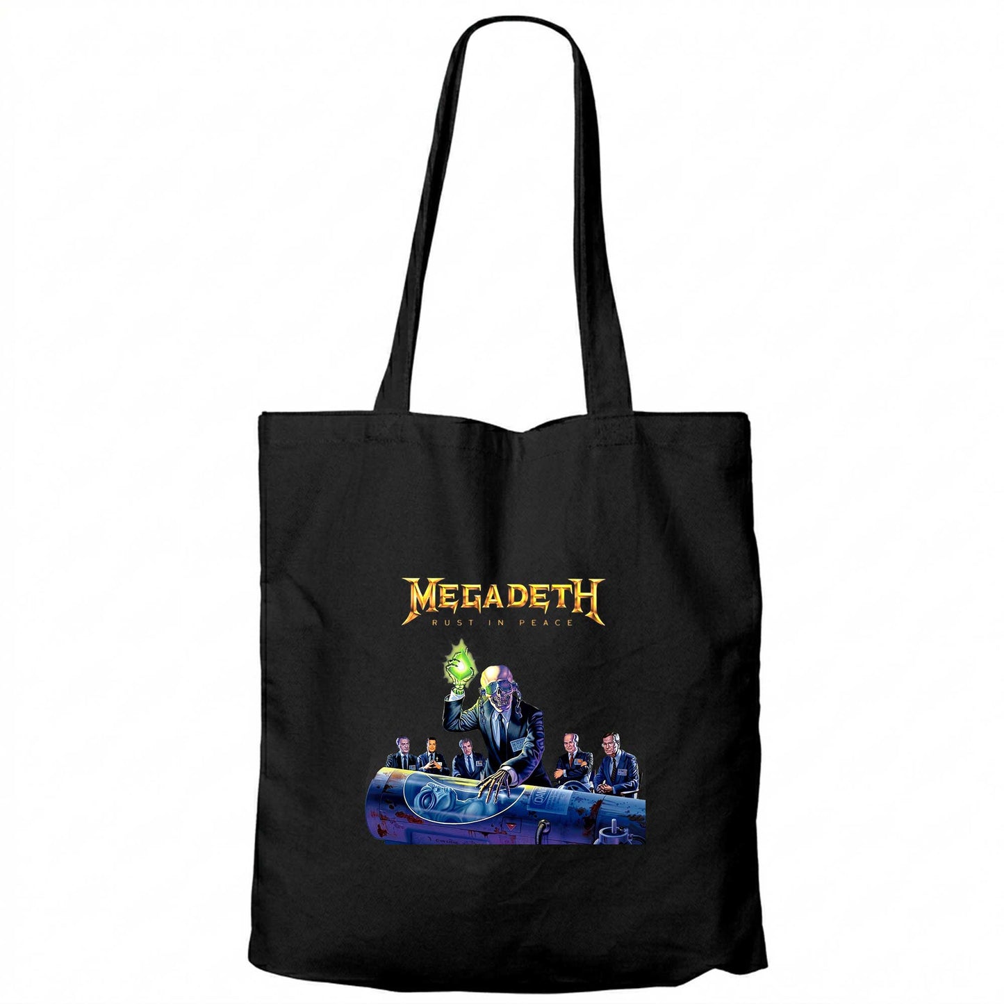Megadeth Rust İn Peace New Siyah Fermuarlı Bez Çanta Gabardin