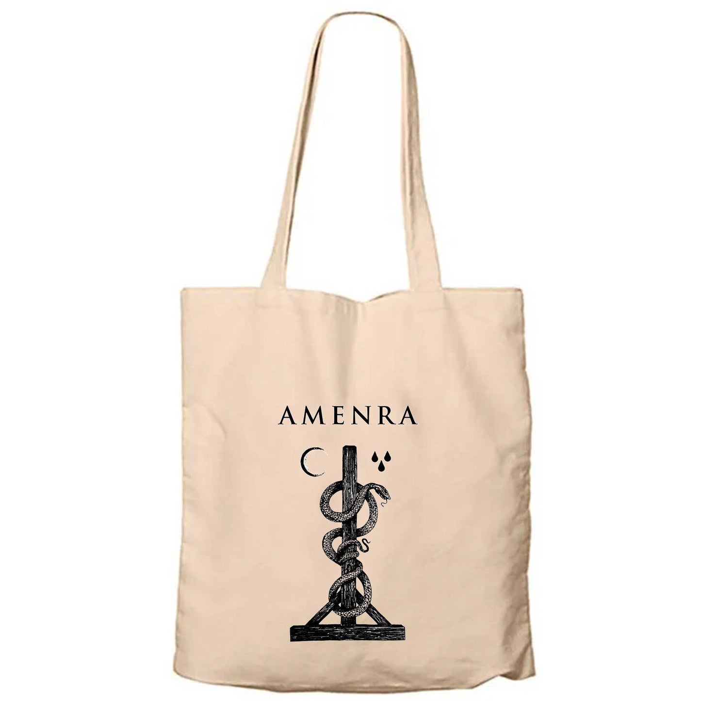 Amenra Kreuz Snake Krem Fermuarlı Bez Çanta Gabardin
