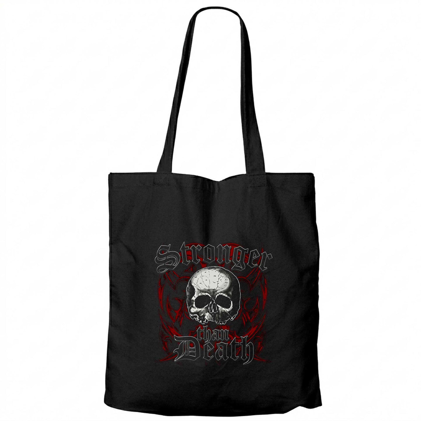 Black Label Society Stronger Than Death Siyah Fermuarlı Bez Çanta Gabardin