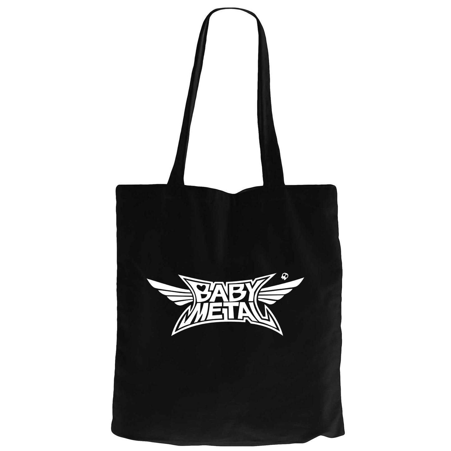 Babymetal Logo Siyah Fermuarlı Bez Çanta Gabardin