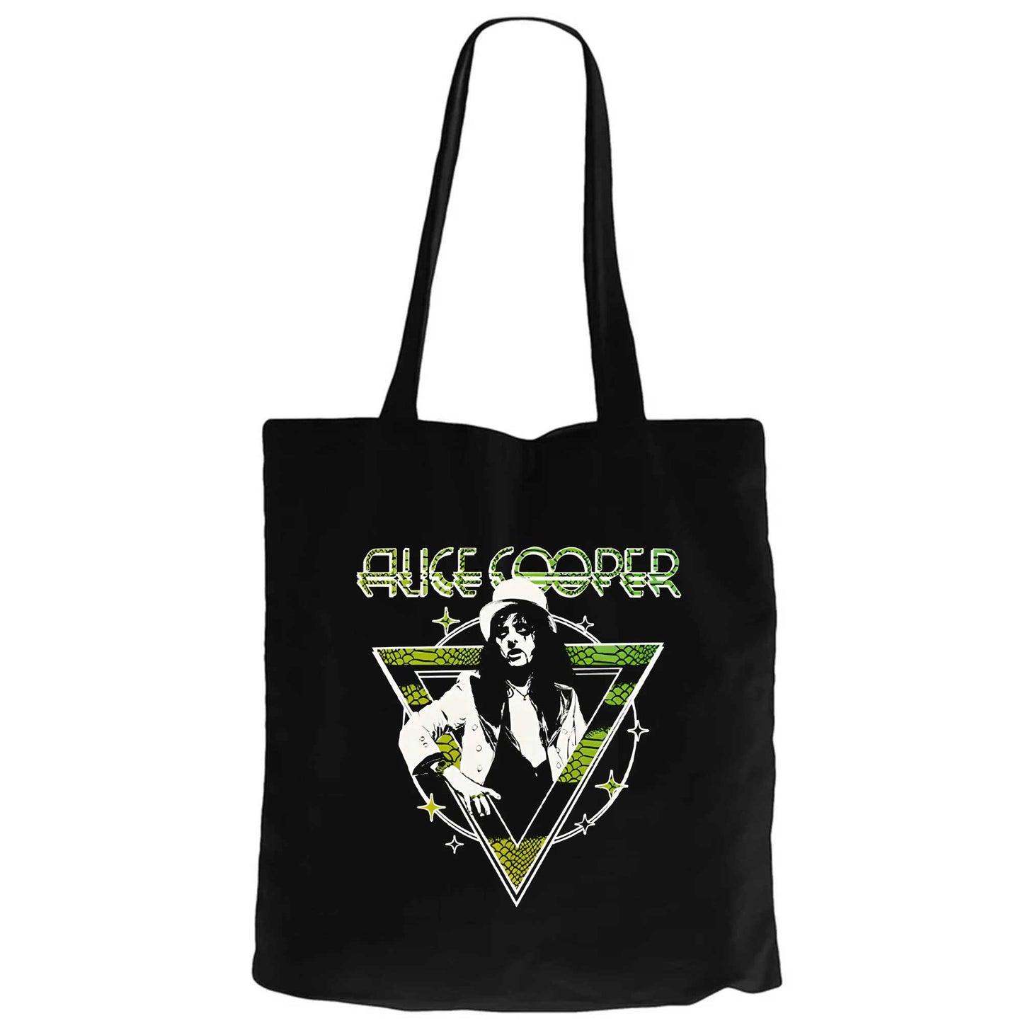 Alice Cooper Welcome To My Nightmare Siyah Fermuarlı Bez Çanta Gabardin