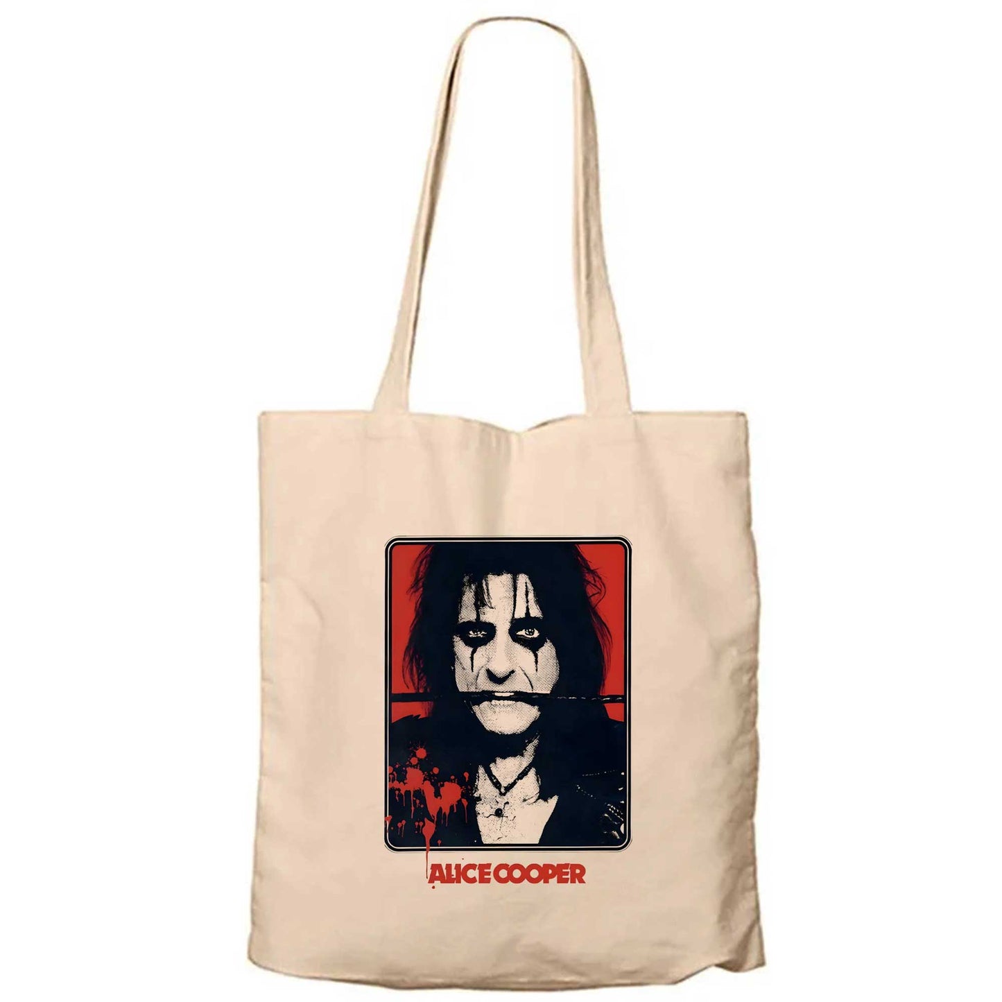 Alice Cooper The Belt Krem Fermuarlı Bez Çanta Gabardin