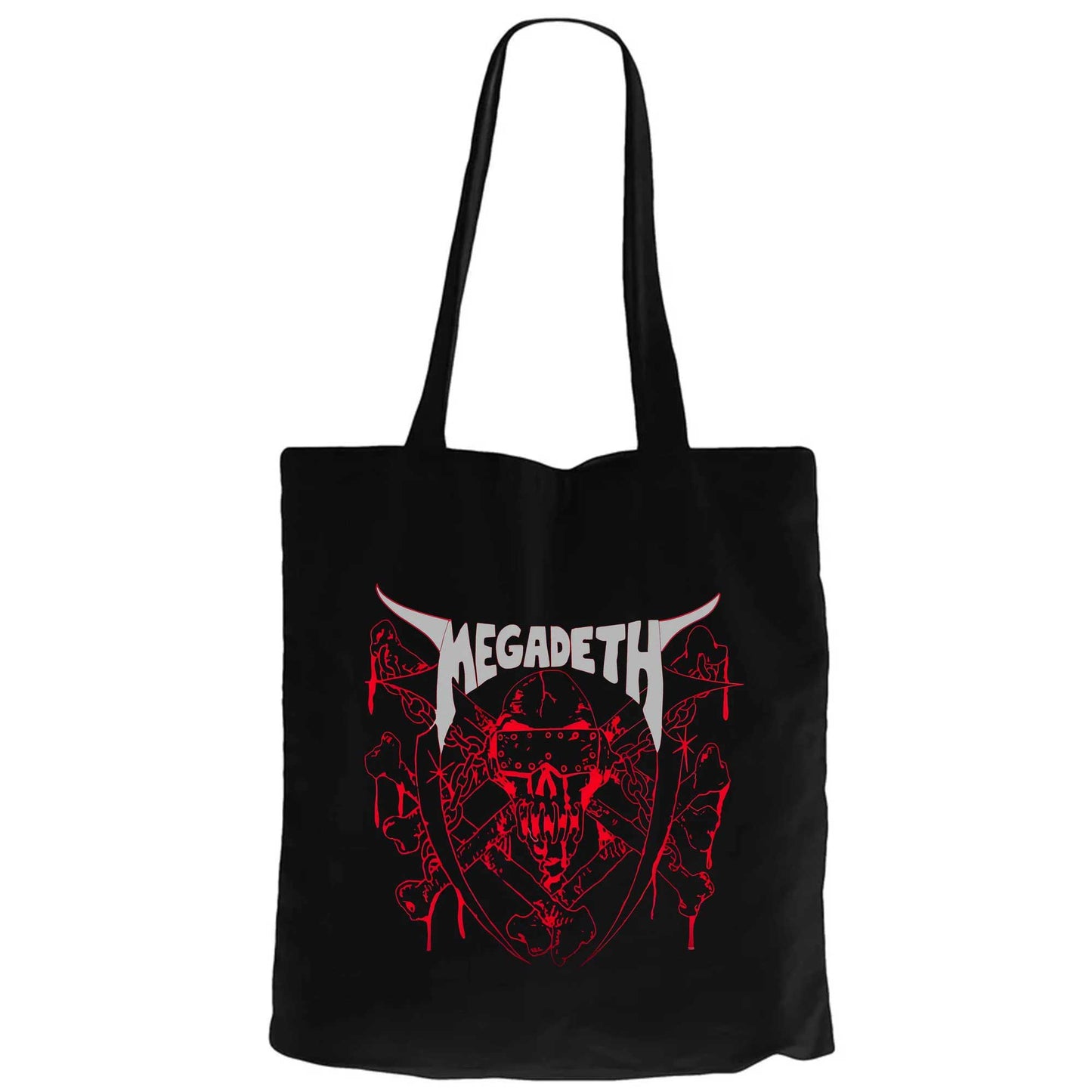 Megadeth Killing Is My Business Siyah Fermuarlı Bez Çanta Gabardin