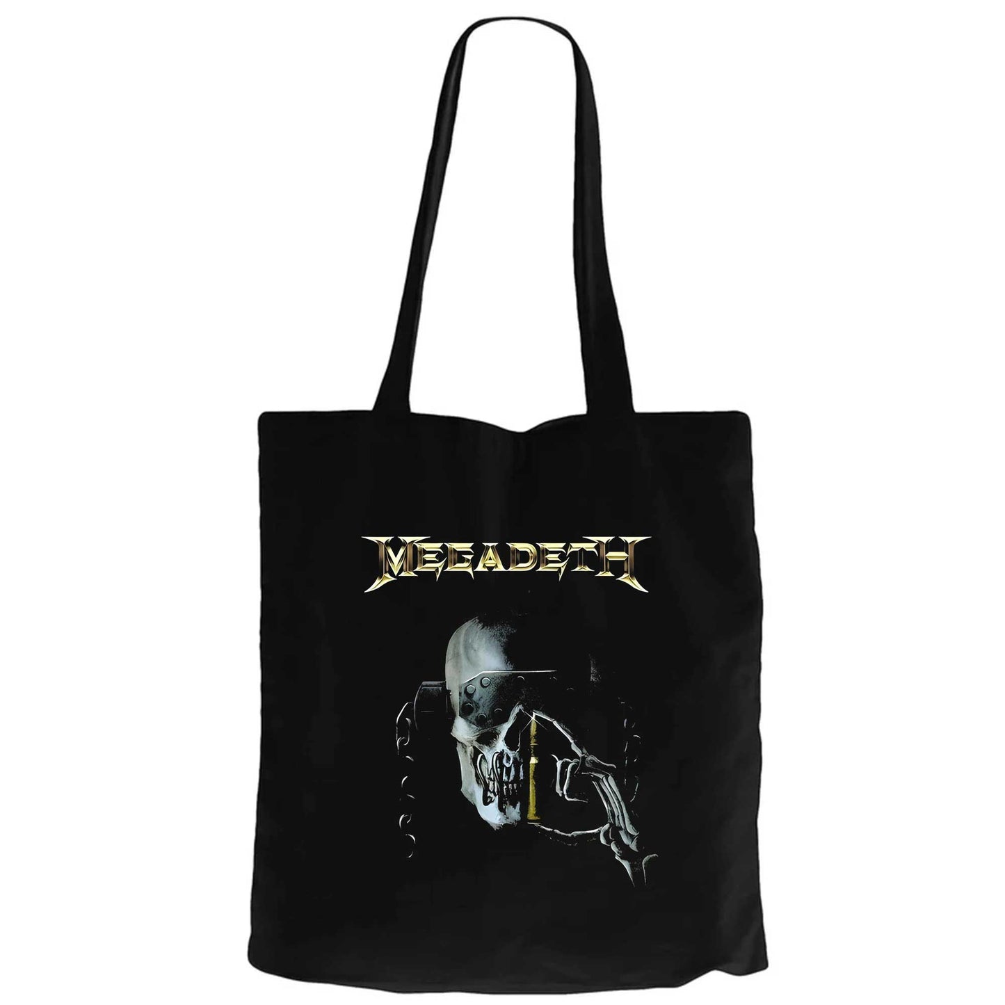 Megadeth Warchest Siyah Fermuarlı Bez Çanta Gabardin