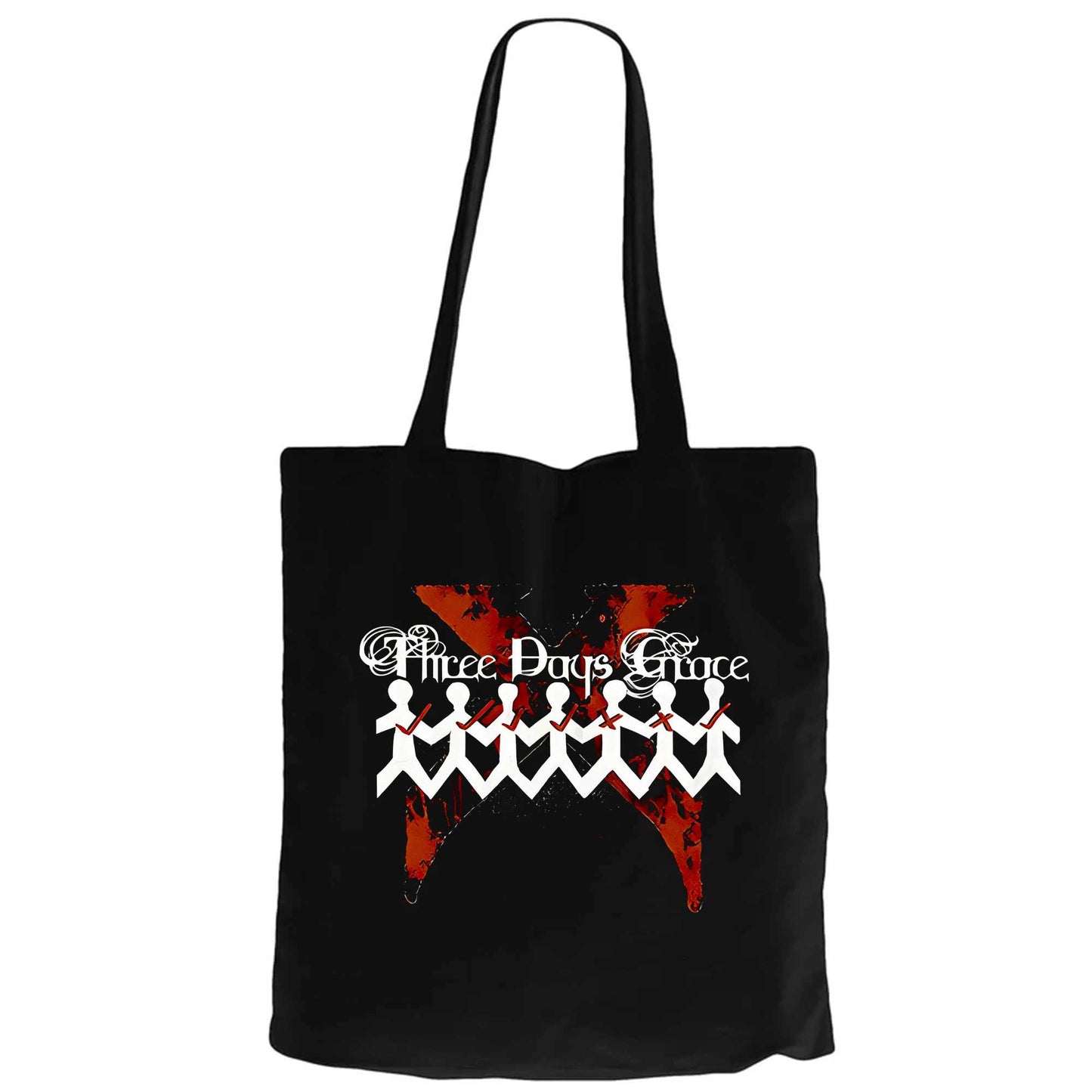 Three Days Grace One-X Siyah Fermuarlı Bez Çanta Gabardin