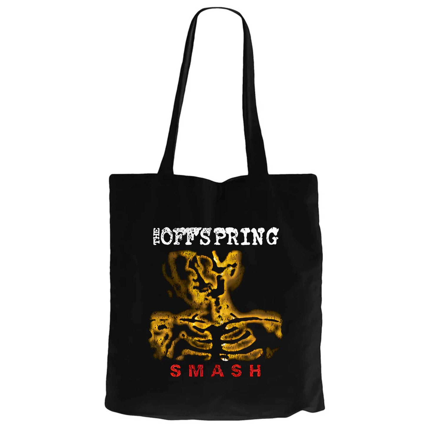 The Offspring SMASH Siyah Fermuarlı Bez Çanta Gabardin