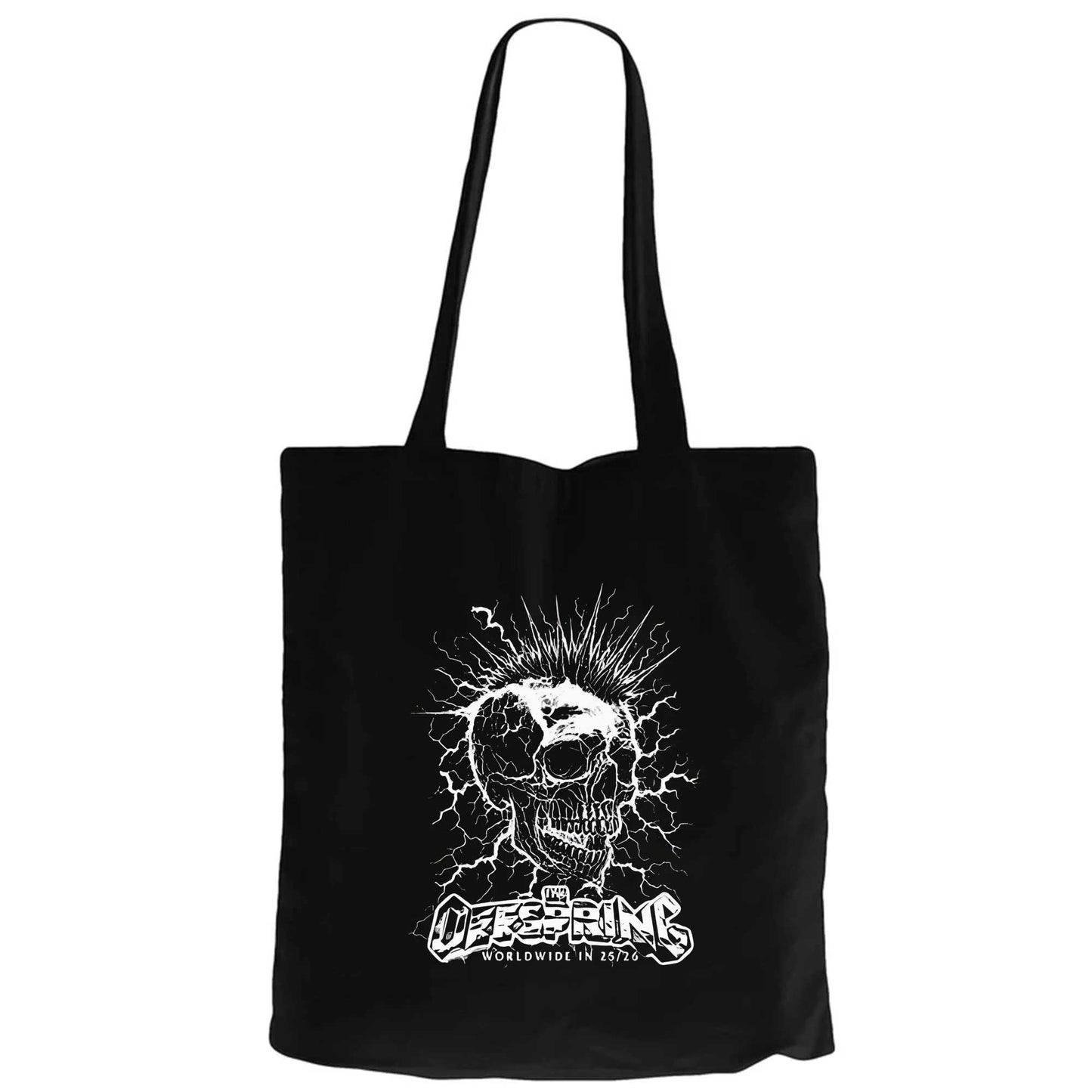 The Offspring Mohawk Siyah Fermuarlı Bez Çanta Gabardin