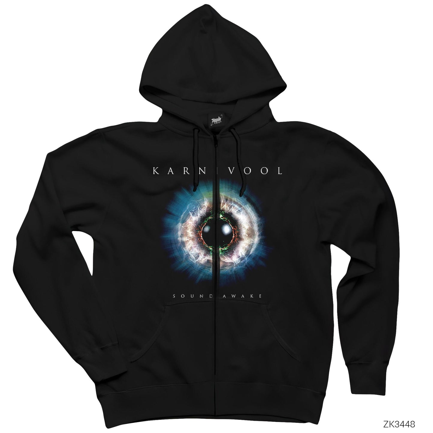 Karnivool Sound Awake Siyah Fermuarlı Kapşonlu Sweatshirt