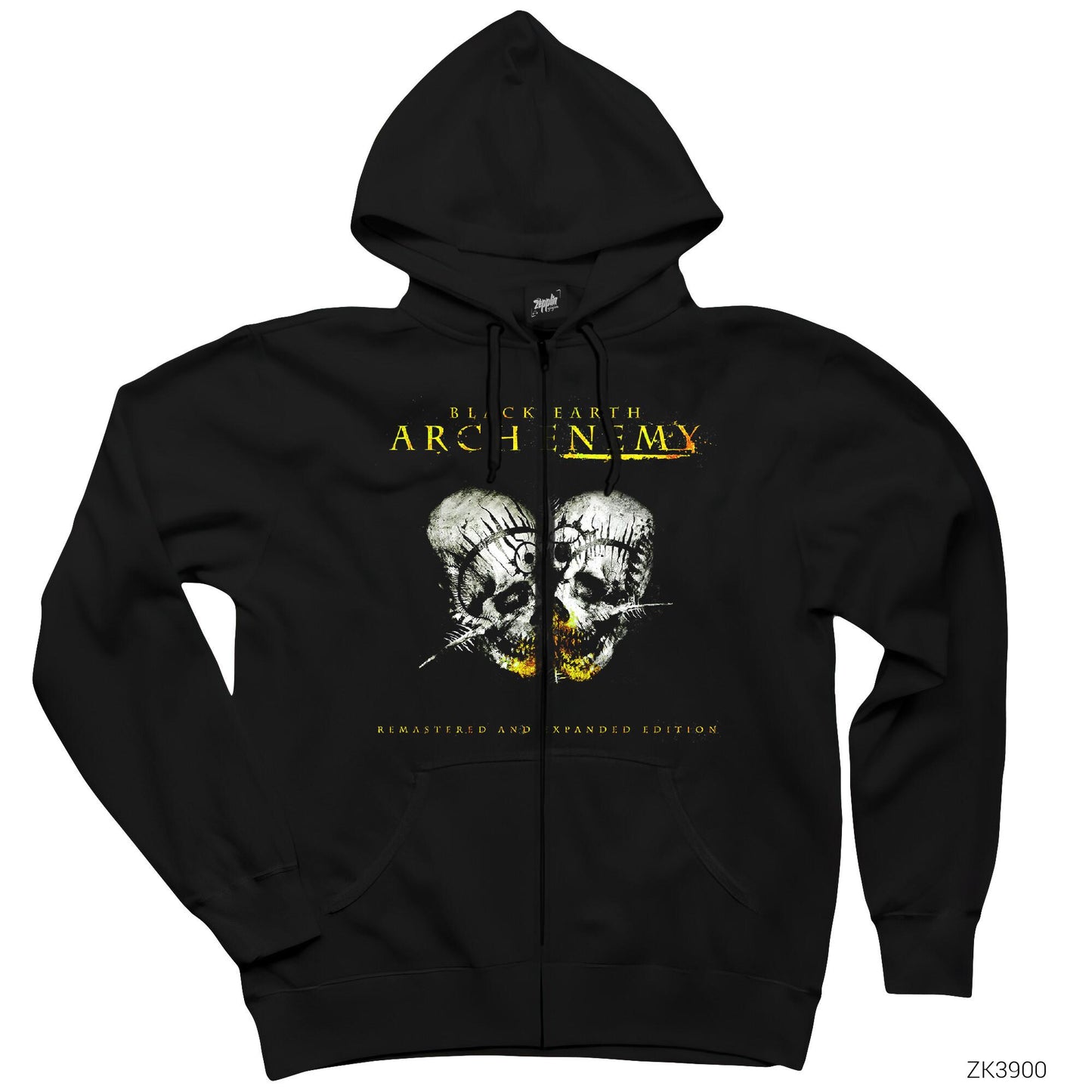 Arch Enemy Black Earth Siyah Fermuarlı Kapşonlu Sweatshirt