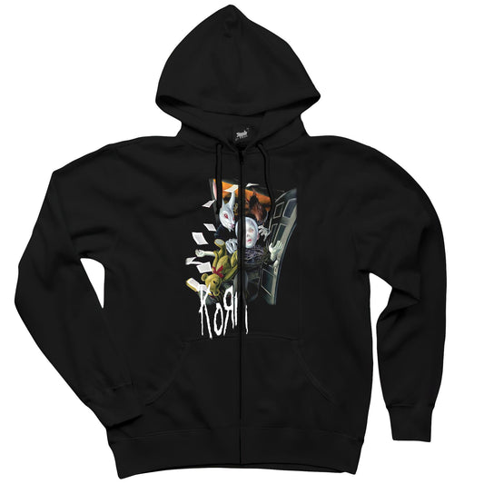 Korn See You on The Other Side 2 Siyah Fermuarlı Kapşonlu Sweatshirt