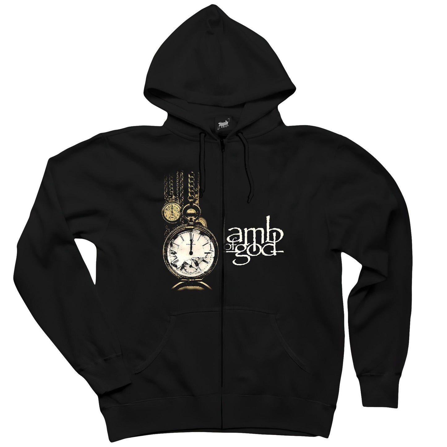 Lamb Of God Live İn Richmond Siyah Fermuarlı Kapşonlu Sweatshirt