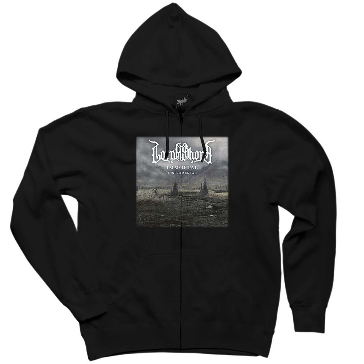 Lorna Shore İmmortal İnstrumental Siyah Fermuarlı Kapşonlu Sweatshirt