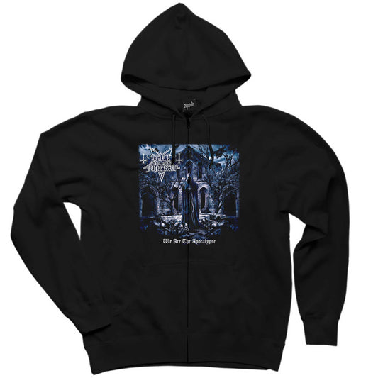 Dark Funeral We Are The Apocalypse Siyah Fermuarlı Kapşonlu Sweatshirt