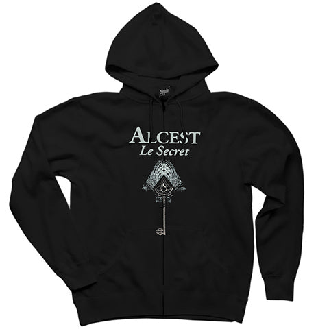 Alcest Le Secret Siyah Fermuarlı Kapşonlu Sweatshirt