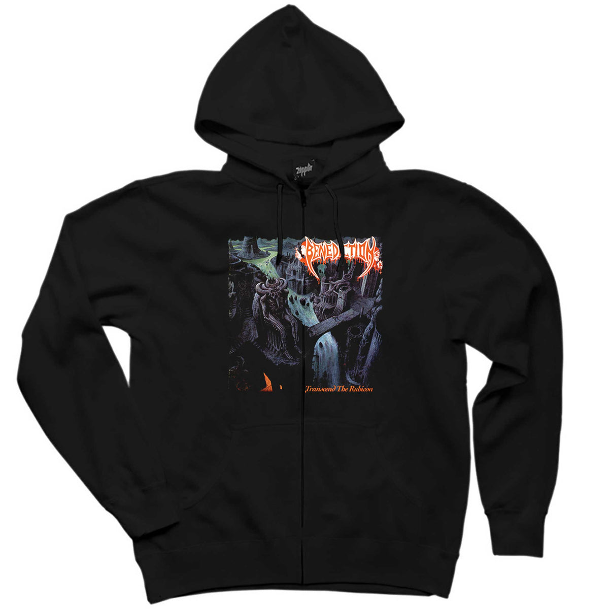 Benediction Transcend the Rubico Siyah Fermuarlı Kapşonlu Sweatshirt