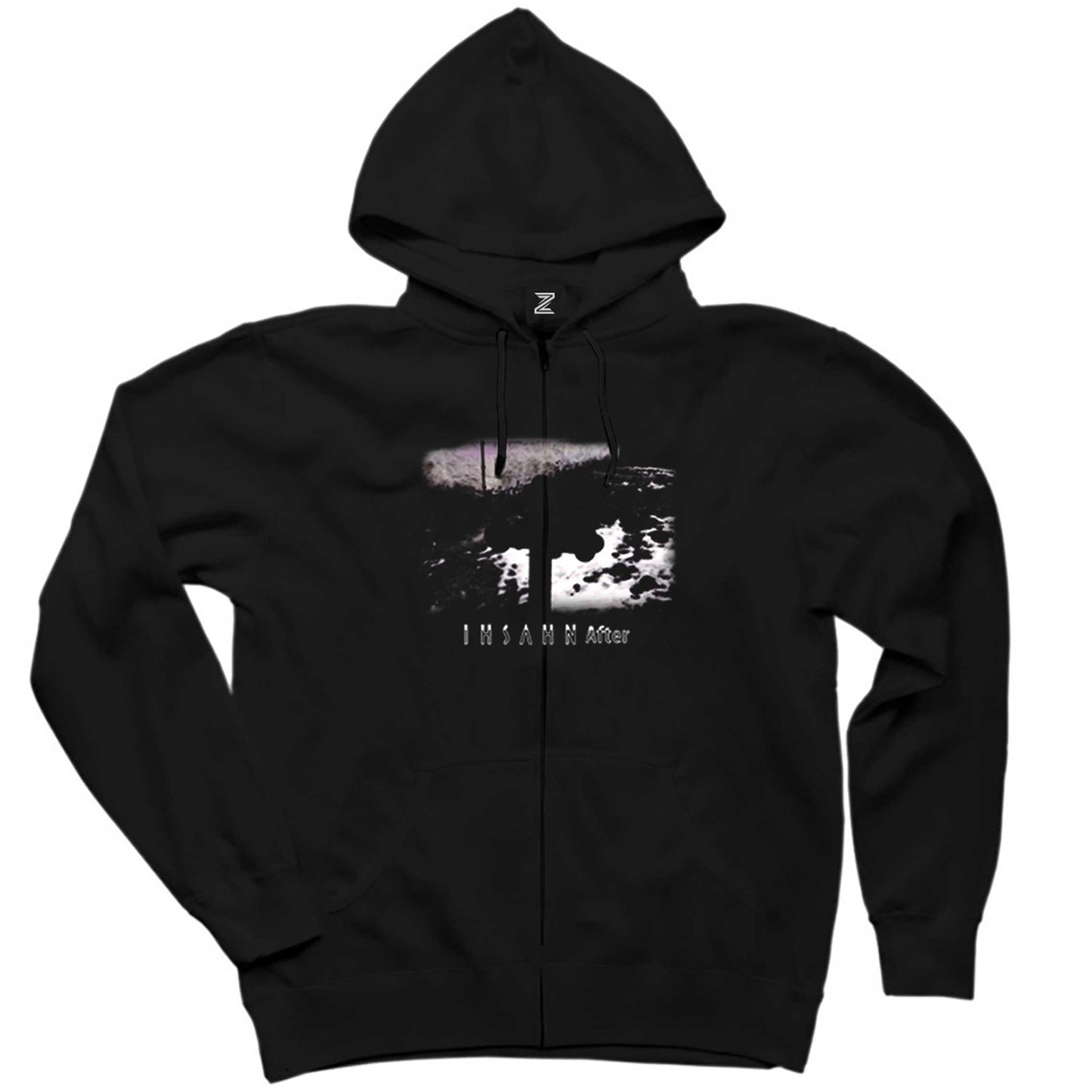 Ihsahn After Siyah Fermuarlı Kapşonlu Sweatshirt