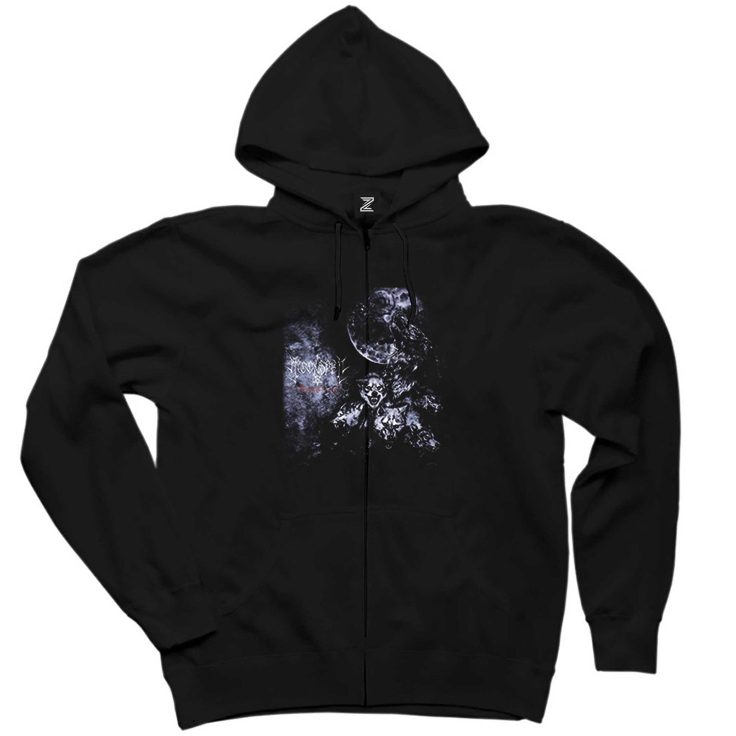 Moonspell Wolfheart Siyah Fermuarlı Kapşonlu Sweatshirt