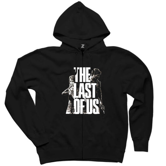 The Last Of Us 2 Apocalypse Siyah Fermuarlı Kapşonlu Sweatshirt