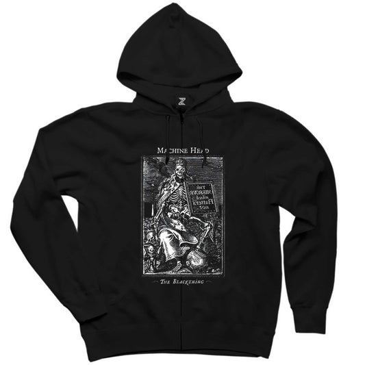 Machine Head The Blackening Siyah Fermuarlı Kapşonlu Sweatshirt